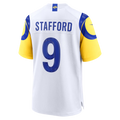 Perkns LA.Rams #9 Matthew Stafford White White Game Player Stitched Jerseys