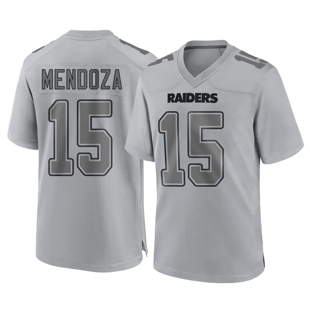 Perkns LV.Raiders #15 Fernando Mendoza Player Gray Atmosphere Fashion Limited Game Stitched Jerseys