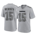Perkns LV.Raiders #15 Fernando Mendoza Player Gray Atmosphere Fashion Limited Game Stitched Jerseys