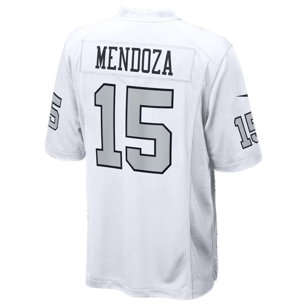 Perkns LV.Raiders #15 Fernando Mendoza White Alternate Game Player Stitched Jerseys