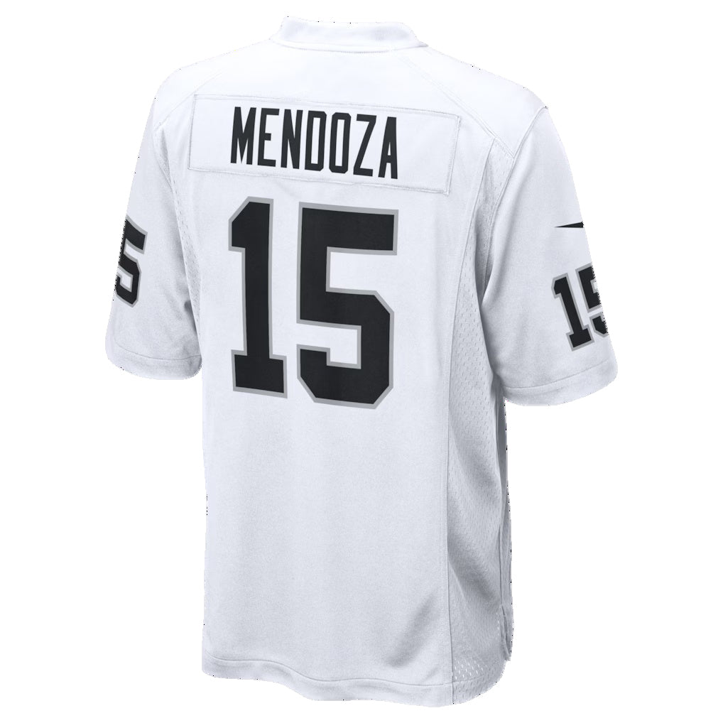 Perkns LV.Raiders #15 Fernando Mendoza White Game Player Stitched Jerseys