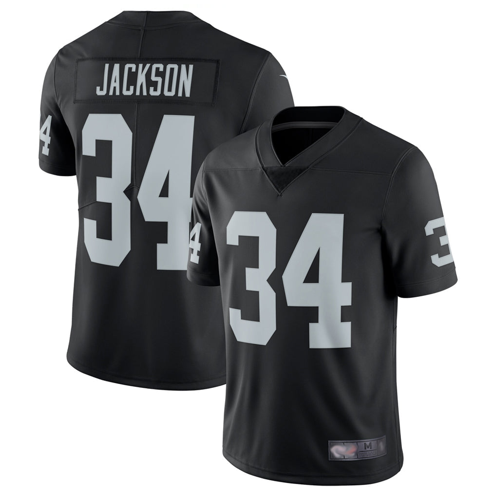 Perkns LV.Raiders #34 Bo Jackson Player Black Vapor Limited Stitched Jerseys