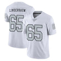 Perkns LV.Raiders #65 Tyler Linderbaum Player White Limited Color Rush Home Game Stitched Jerseys