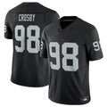 Perkns LV.Raiders #98 Maxx Crosby Black Vapor F.U.S.E. Limited Jersey American Stitched Jersey
