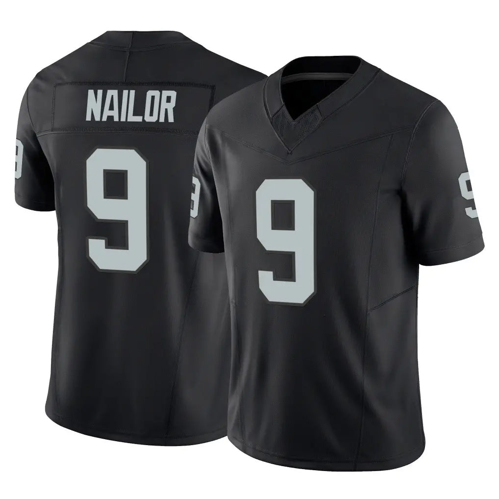 Perkns LV.Raiders #9 Jalen Nailor Player Black Limited Vapor F.U.S.E. Home Game Stitched Jerseys