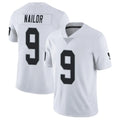 Perkns LV.Raiders #9 Jalen Nailor Player White Limited Vapor Untouchable Home Game Stitched Jerseys