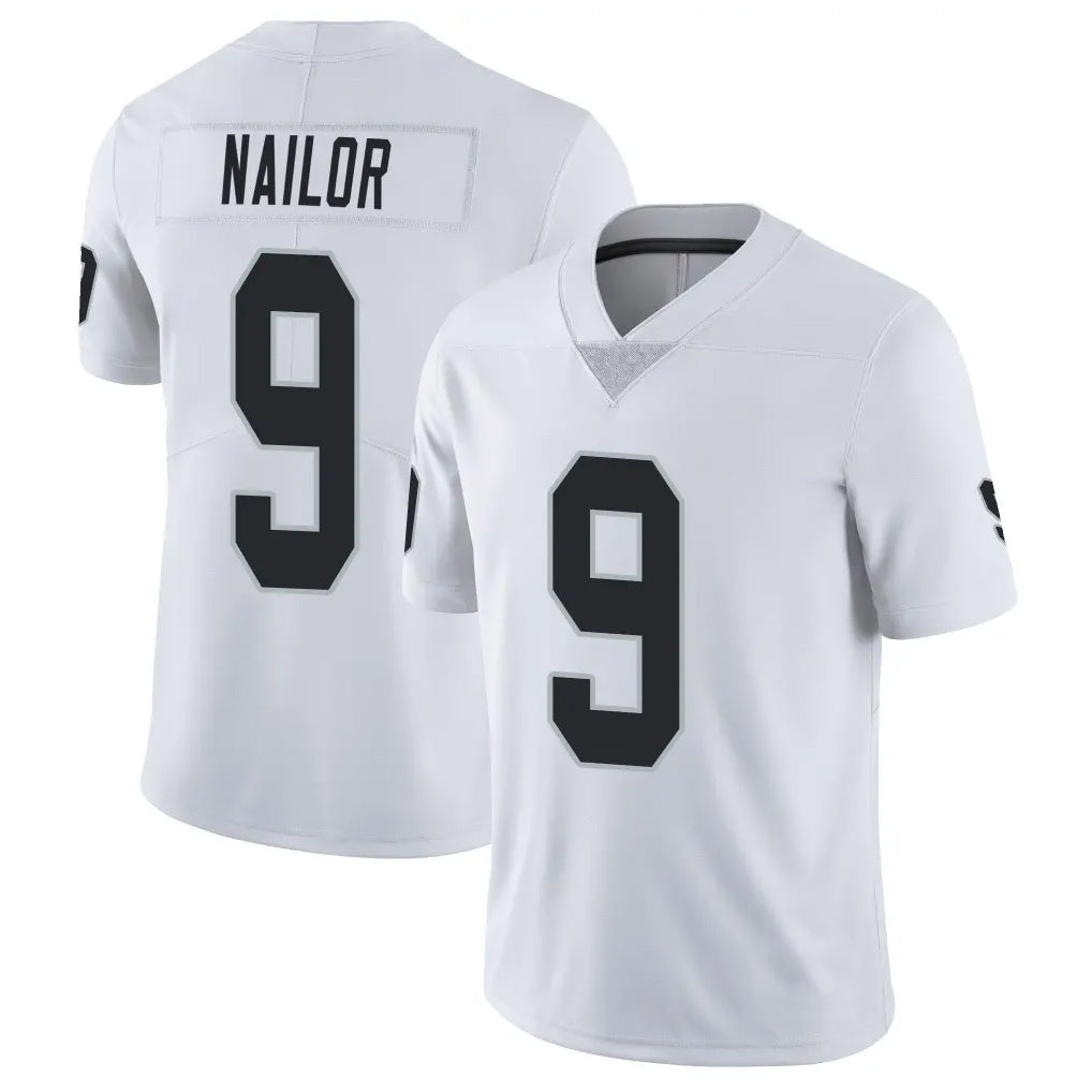 Perkns LV.Raiders #9 Jalen Nailor Player White Limited Vapor Untouchable Home Game Stitched Jerseys