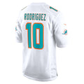 Perkns M.Dolphins #10 Jacob Rodriguez White Game Stitched Jerseys