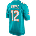 Perkns M.Dolphins #12 Bob Griese Player Aqua Game Stitched Jerseys