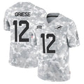 Perkns M.Dolphins #12 Bob Griese Player Arctic Camo Salute to Service Limited Stitched Jerseys