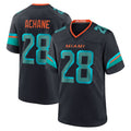 Perkns M.Dolphins #28 De??£¤Von Achane Player Blue Rivalries Collection Game Stitched Jerseys