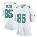 Perkns M.Dolphins #85 Greg Dulcich Player White Home Game Stitched Jerseys