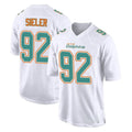 Perkns M.Dolphins #92 Zach Sieler Player White Fashion Home Game Stitched Jerseys