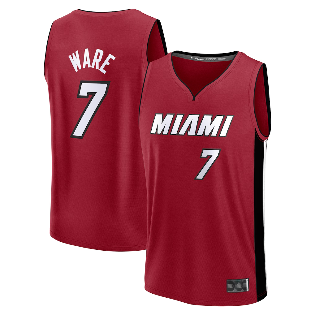 Perkns M.Heat #7 Kel'el Ware Red Fast Break Player Jerseys - Statement Edition
