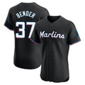 Perkns M.Marlins #37 Anthony Bender Player Black Vapor Home Limited Elite Stitched Jerseys