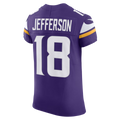 Perkns MN.Vikings #18 Justin Jefferson Purple Team Vapor F.U.S.E. Elite Stitched Jersey
