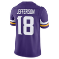 Perkns MN.Vikings #18 Justin Jefferson Purple Team Vapor F.U.S.E. Stitched Limited Jerseys