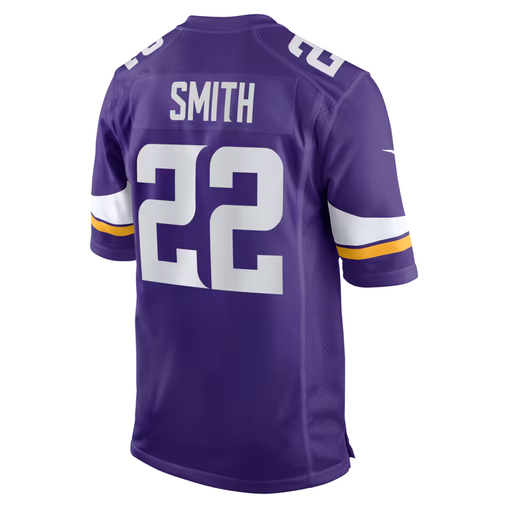 Perkns MN.Vikings #22 Harrison Smith Purple Game Stitched Jerseys