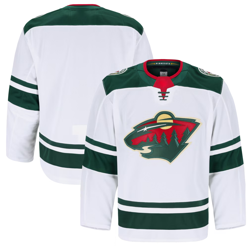 Perkns M.Wild White Away Authentic Pro Jerseys