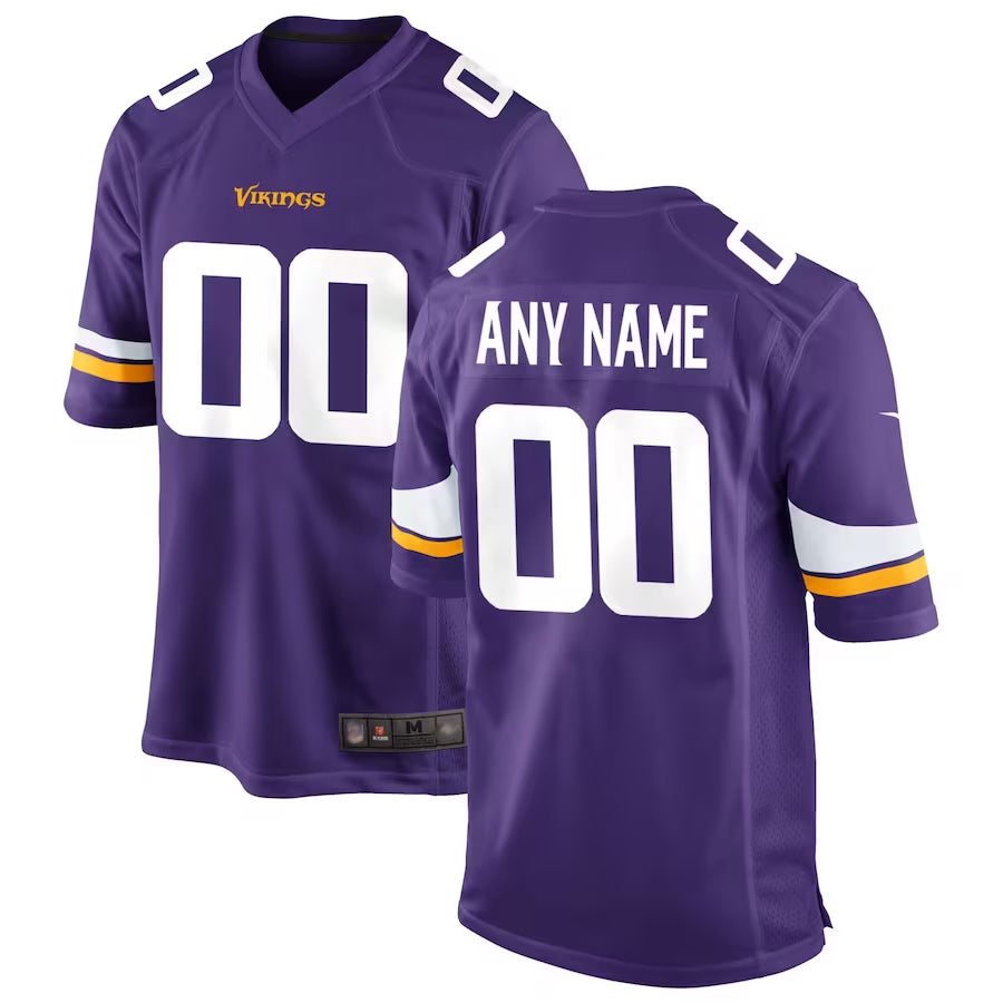 Perkns Custom MN.Vikings Game Home Stitched Jerseys
