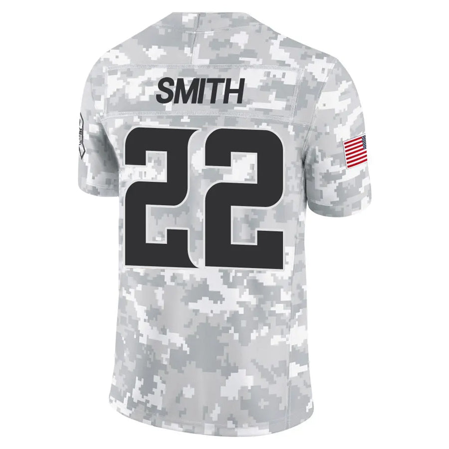 Perkns MN.Vikings #22 Harrison Smith Player Arctic Camo Salute to Service Limited Stitched Jerseys