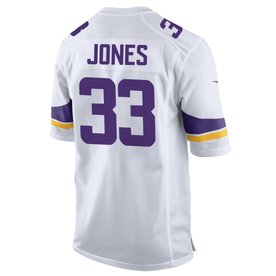 Perkns MN.Vikings #33 Aaron Jones Player White Home Game Stitched Jerseys