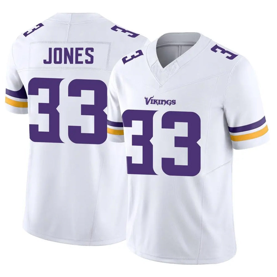 Perkns MN.Vikings #33 Aaron Jones Player White Vapor F.U.S.E. Limited Stitched Jerseys
