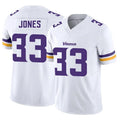 Perkns MN.Vikings #33 Aaron Jones Player White Vapor F.U.S.E. Limited Stitched Jerseys