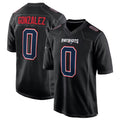 Perkns NE.Patriots #0 Christian Gonzalez Player Carbon Fashion Limited Home Game Stitched Jerseys