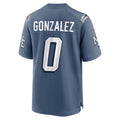 Perkns NE.Patriots #0 Christian Gonzalez Player Storm Blue Rivalries Collection Game Stitched Jersey