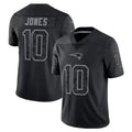 Perkns NE.Patriots #10 Drake Maye Player Black REFLECTIVE Limited Stitched Jerseys