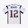 Perkns NE.Patriots  #12 Tom Brady Mitchell & Ness White 2000 Legacy Replica Jersey Stitched Puhic Game Jerseys