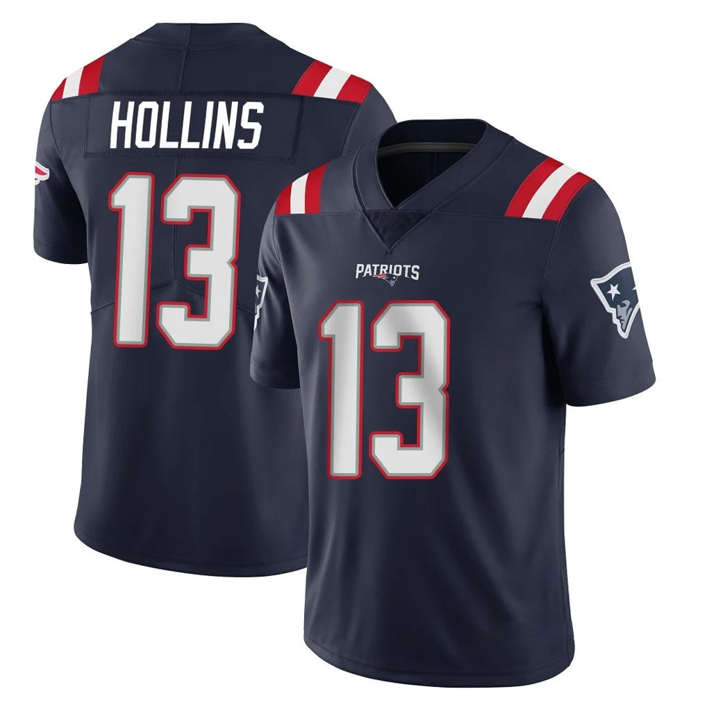 Perkns NE.Patriots #13 Mack Hollins Player Navy Vapor Untouchable Home Game Stitched Jerseys