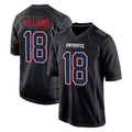 Perkns NE.Patriots #18 Kyle Williams Player Carbon Fashion Limited Home Game Stitched Jerseys