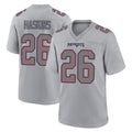 Perkns NE.Patriots #26 Hassan Haskins Player Gray Fashion Limited Home Game Stitched Jerseys