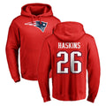 Perkns NE.Patriots #26 Hassan Haskins Player Red LOGO Pullover Hoodies Home Game Stitched Jerseys