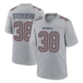 Perkns NE.Patriots #38 Rhamondre Stevenson Player Gray Fashion Limited Home Game Stitched Jerseys