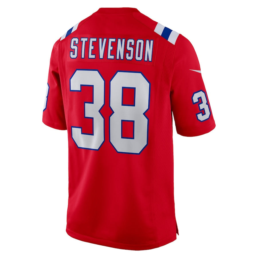 Perkns NE.Patriots #38 Rhamondre Stevenson Player Red Home Game Stitched Jerseys