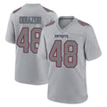 Perkns NE.Patriots #48 Namdi Obiazor Player Gray Fashion Limited Home Game Stitched Jerseys