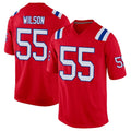 Perkns NE.Patriots #55 Jared Wilson Player Red Home Game Stitched Jerseys