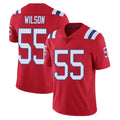 Perkns NE.Patriots #55 Jared Wilson Player Red Vapor Untouchable Home Game Stitched Jerseys