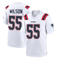 Perkns NE.Patriots #55 Jared Wilson Player White Home Game Stitched Jerseys