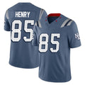 Perkns NE.Patriots #85 Hunter Henry Player Blue Limited Rivalries Collection Home Game Stitched Jerseys