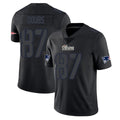 Perkns NE.Patriots #87 Romeo Doubs Player Black Impact LImited Home Game Stitched Jerseys