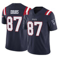 Perkns NE.Patriots #87 Romeo Doubs Player Navy Limited Vapor F.U.S.E. Home Game Stitched Jerseys