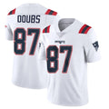 Perkns NE.Patriots #87 Romeo Doubs Player White Vapor Untouchable Home Game Stitched Jerseys