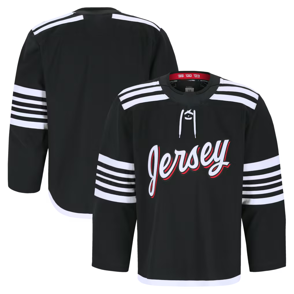 Perkns N.Jersey Devils Black Alternate Authentic Pro Jerseys