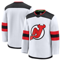 Perkns N.Jersey Devils White Away Premium Jerseys
