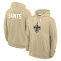 Perkns NO.Saints Gold Pullover Hoodies Limited Blank Player Stitched Jerseys