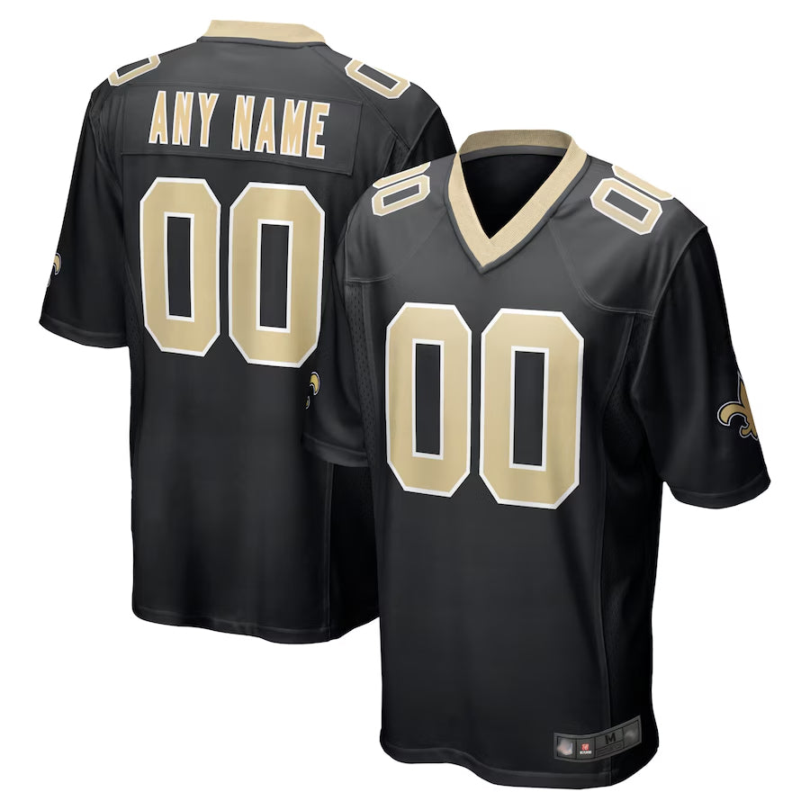 Perkns Custom NO.Saints Home Replica Game Stitched Jerseys